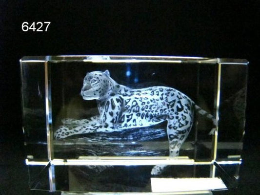 Panter glasblokje
