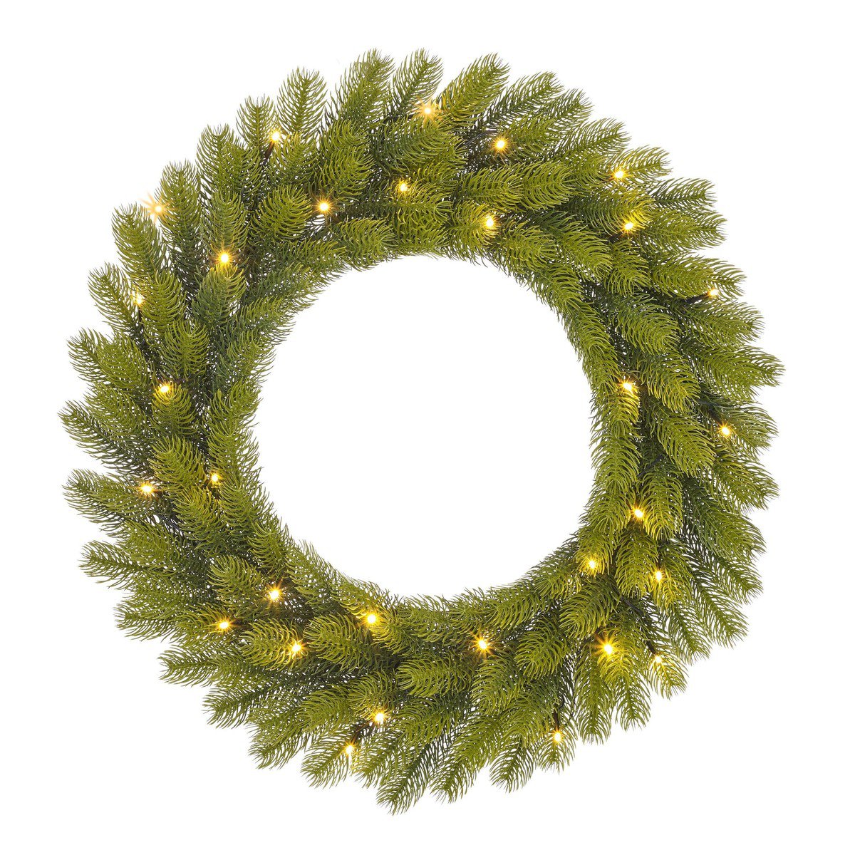 Nagoya kerstkrans met verlichting, Ø 60 cm