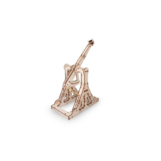DIY houten mechanische puzzel trebuchet, 30,5 x 18 x 37,7 cm
