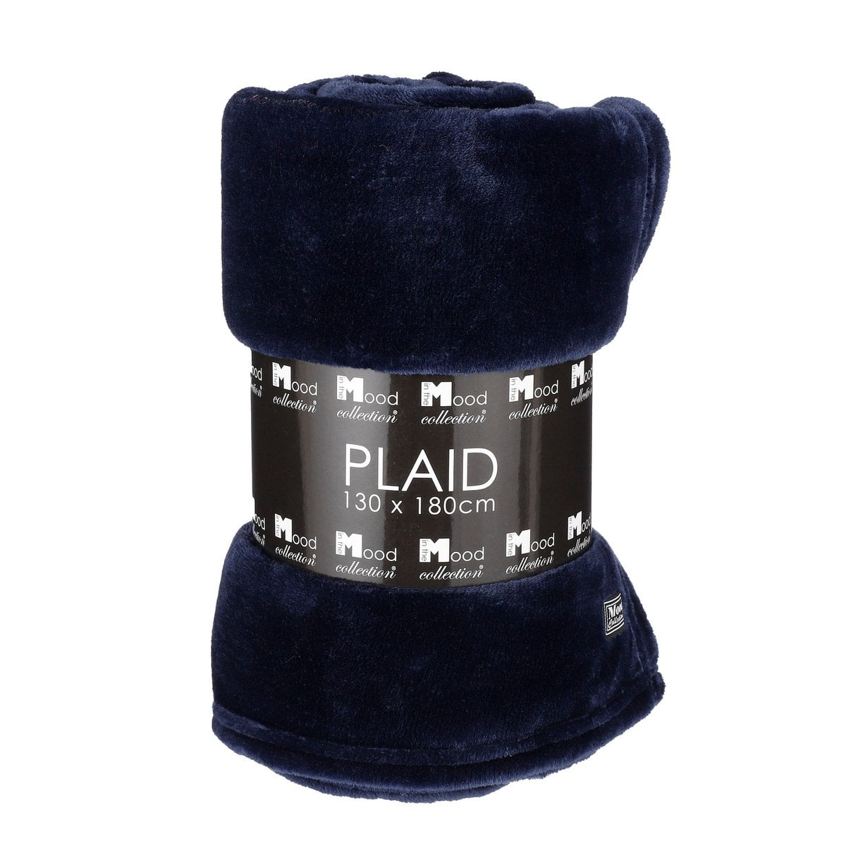 Mica Decorations Famke Plaid – Fleece Donkerblauw (130 x 180 cm)