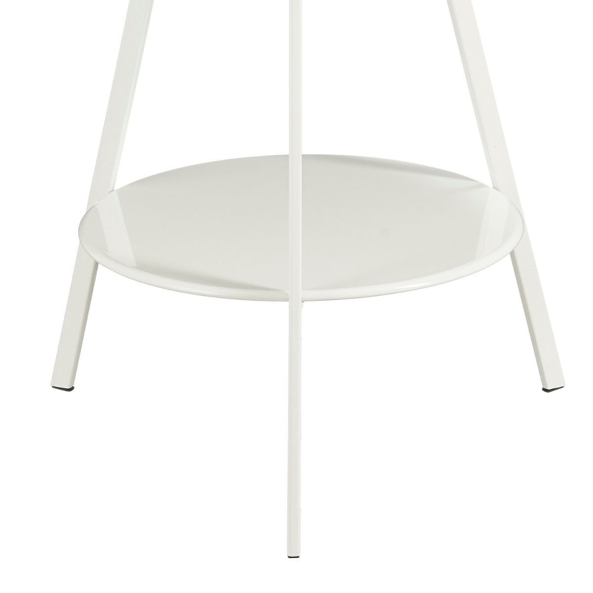 Witte bijzettafel Seattle Ø46 cm