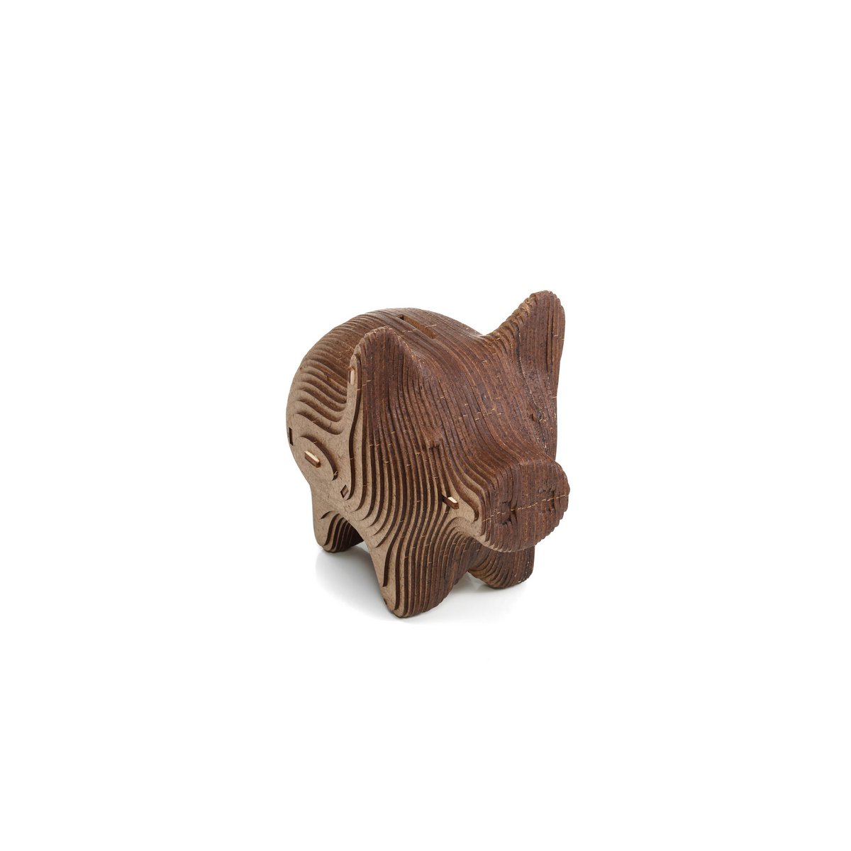 DIY houten spaarpot varken, 16,3 x 10,4 x 13,9 cm