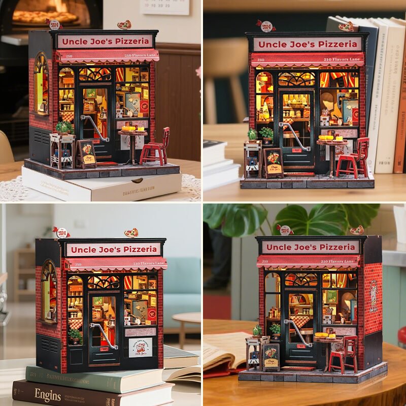 3D DIY house Uncle Joe's pizzeria, 19,5 cm