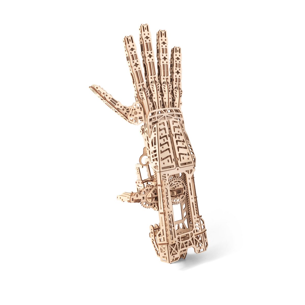 Cyber Hand mechanische houten puzzel, 20 × 12 × 46,2 cm