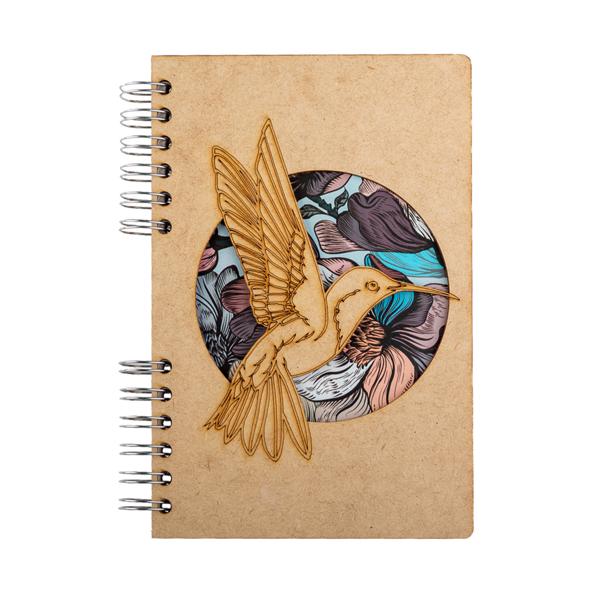 Kolibri houten notitieboek A5, navulbaar
