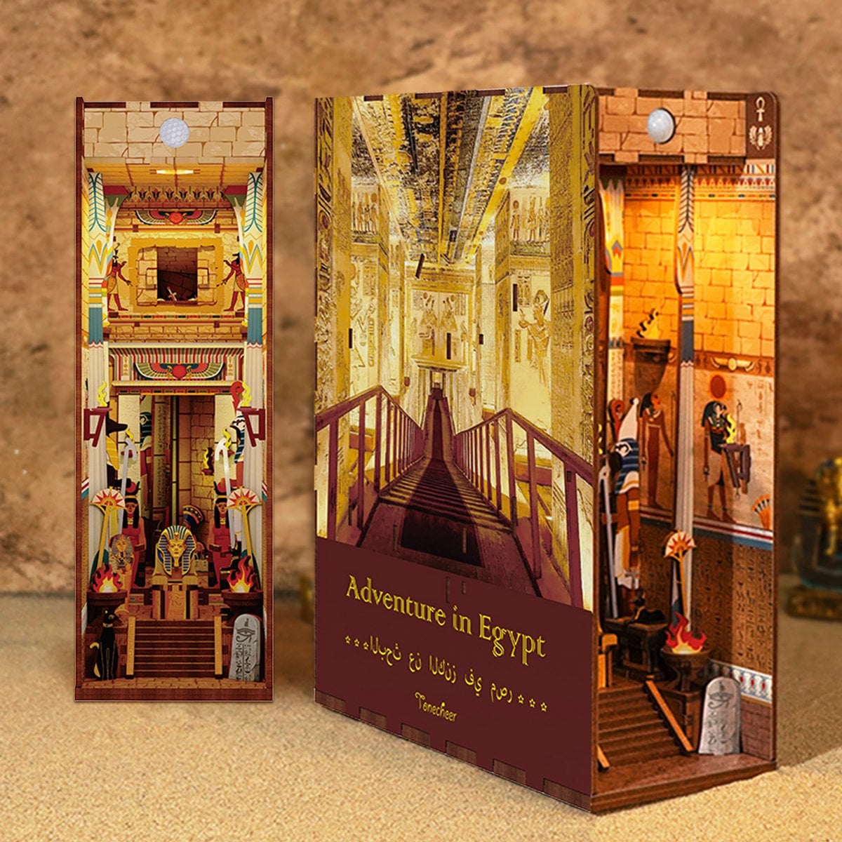 DIY book nook adventure in egypt bookend, 24,5 cm