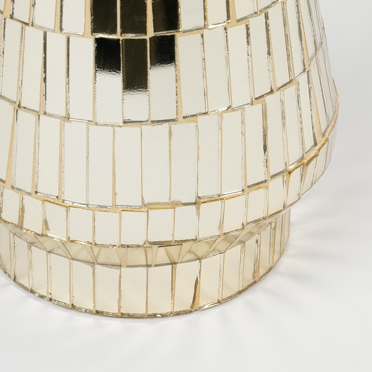 Decoratieve kerstboom met spiegelglas, goud, 33 cm