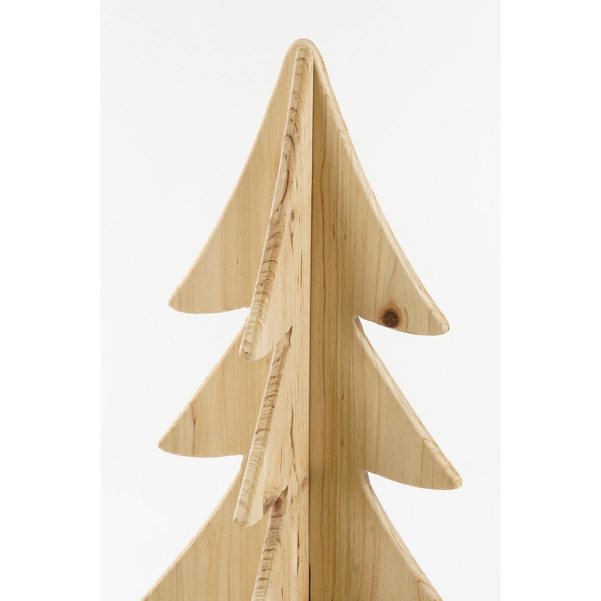 Houten kerstboom naturel, 78 cm hoog