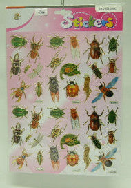 Insecten stickers – stickervel met verschillende insecten