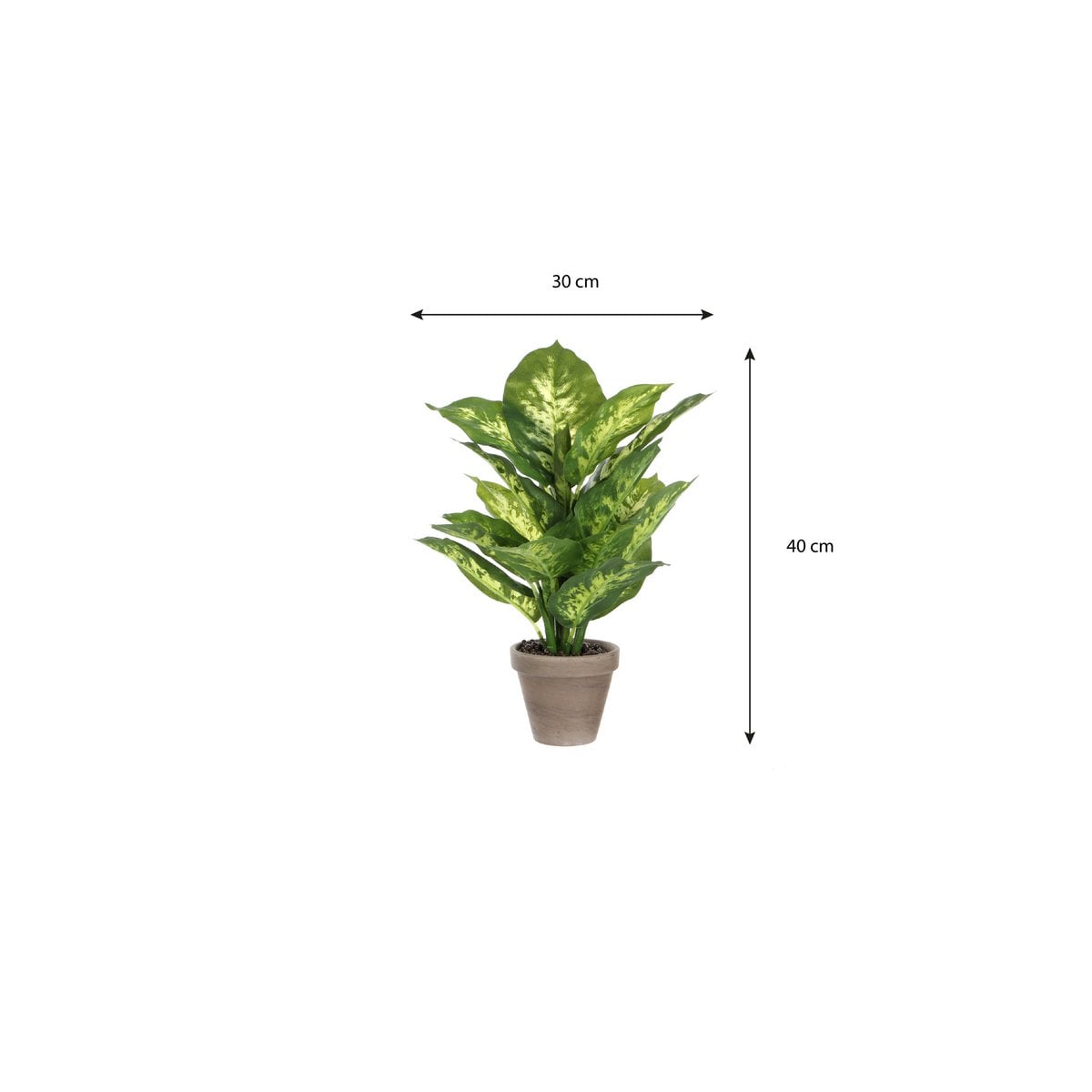 Dieffenbachia kunstplant, 40 cm