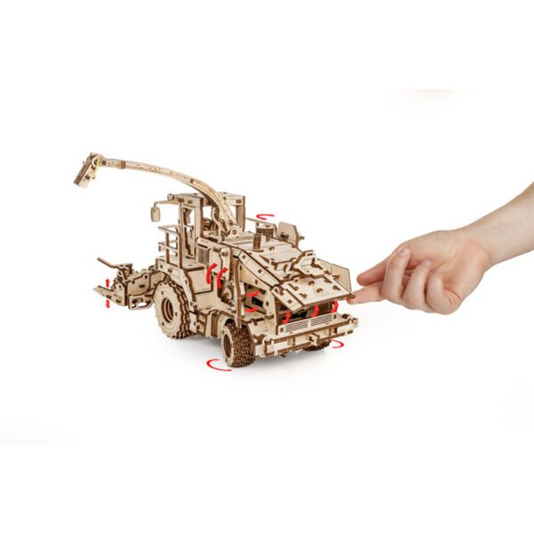 3D mechanische houten puzzel harvester FS80 Pro 34,1 × 15,3 × 18,6 cm – 580 stukjes