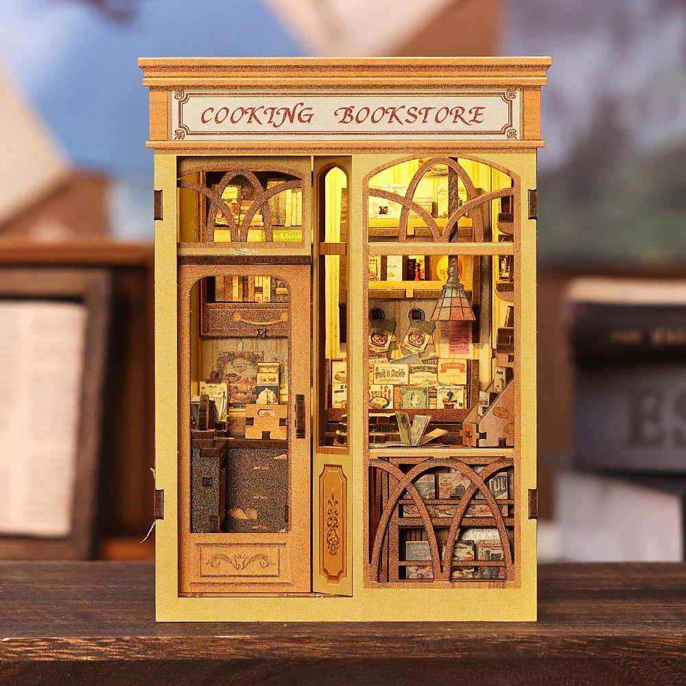 Cooking Bookstore book nook, 12,5 × 10 × 17 cm