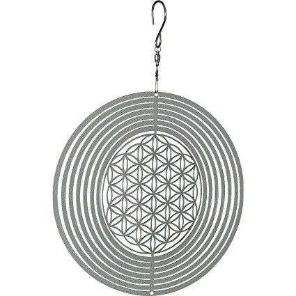 Windspinner Nature’s Melody Cosmo Flower of Life Ø 12 cm – RVS