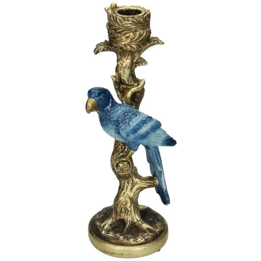 Kandelaar papegaai blauw, 26 cm