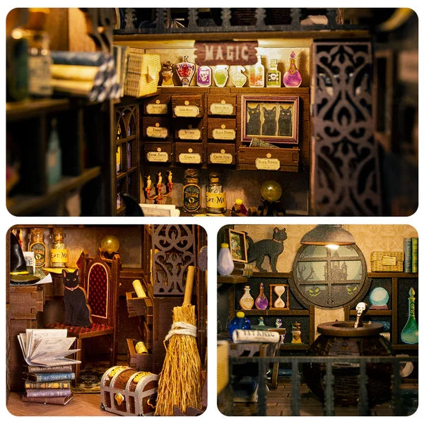 DIY book nook The Magic Pharmacist, 23 cm