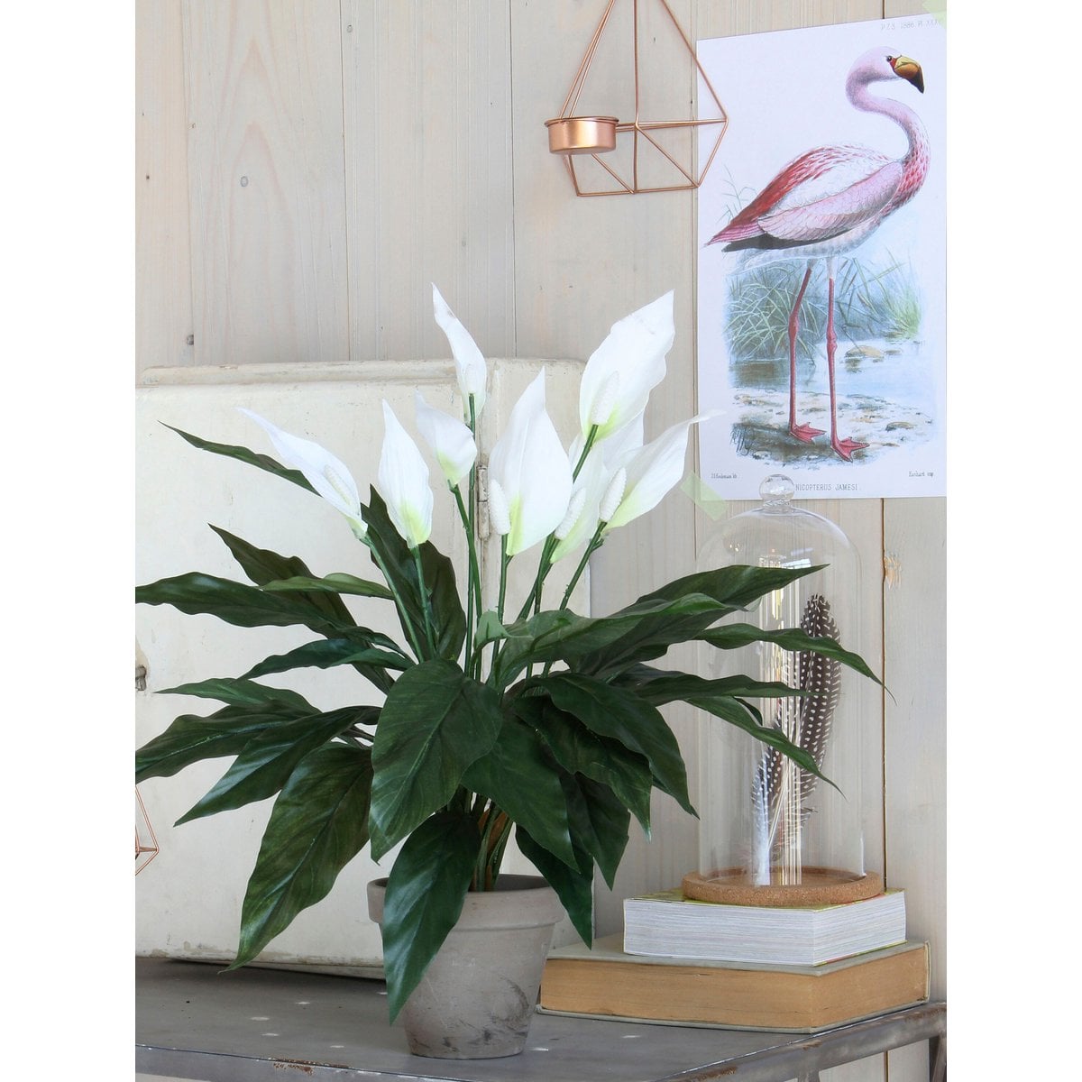 Spathiphyllum kunstplant, 50 cm