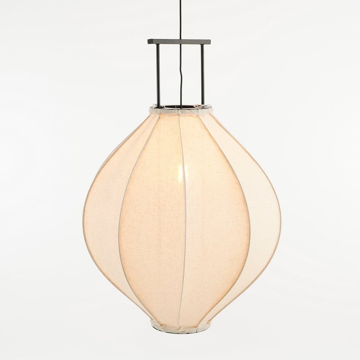 Mica Decorations Pego hanglamp Japandi linnen Ø70 cm