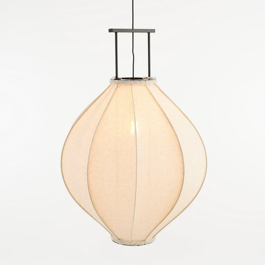 Mica Decorations Pego hanglamp Japandi linnen Ø70 cm