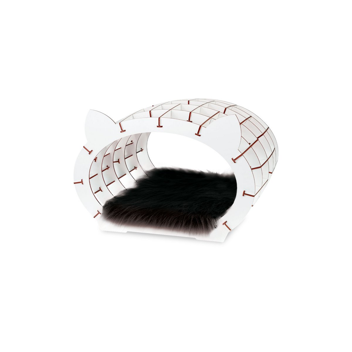 Houten huisje voor katten, 3D bouwpakket