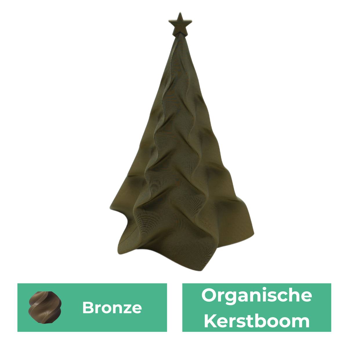 Organische kerstboom, 15 of 20 cm