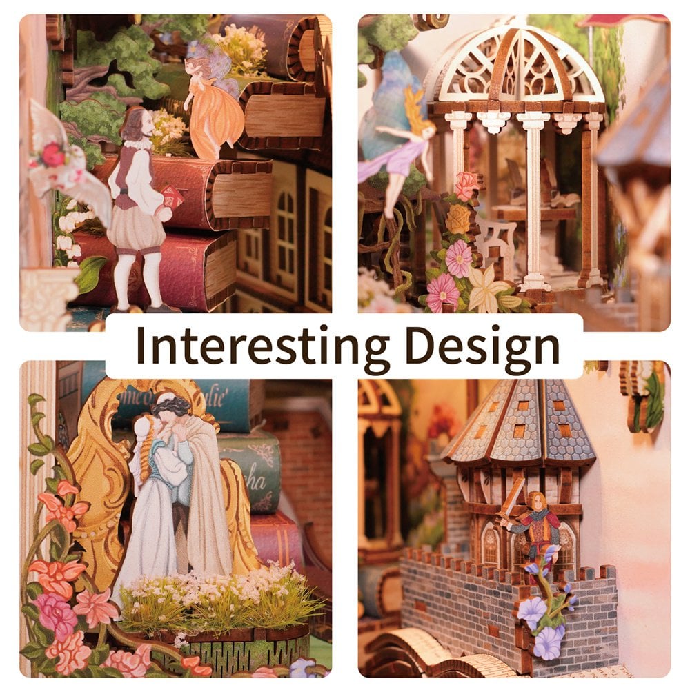 DIY book nook Shakespeare's Verse, 24,5 cm