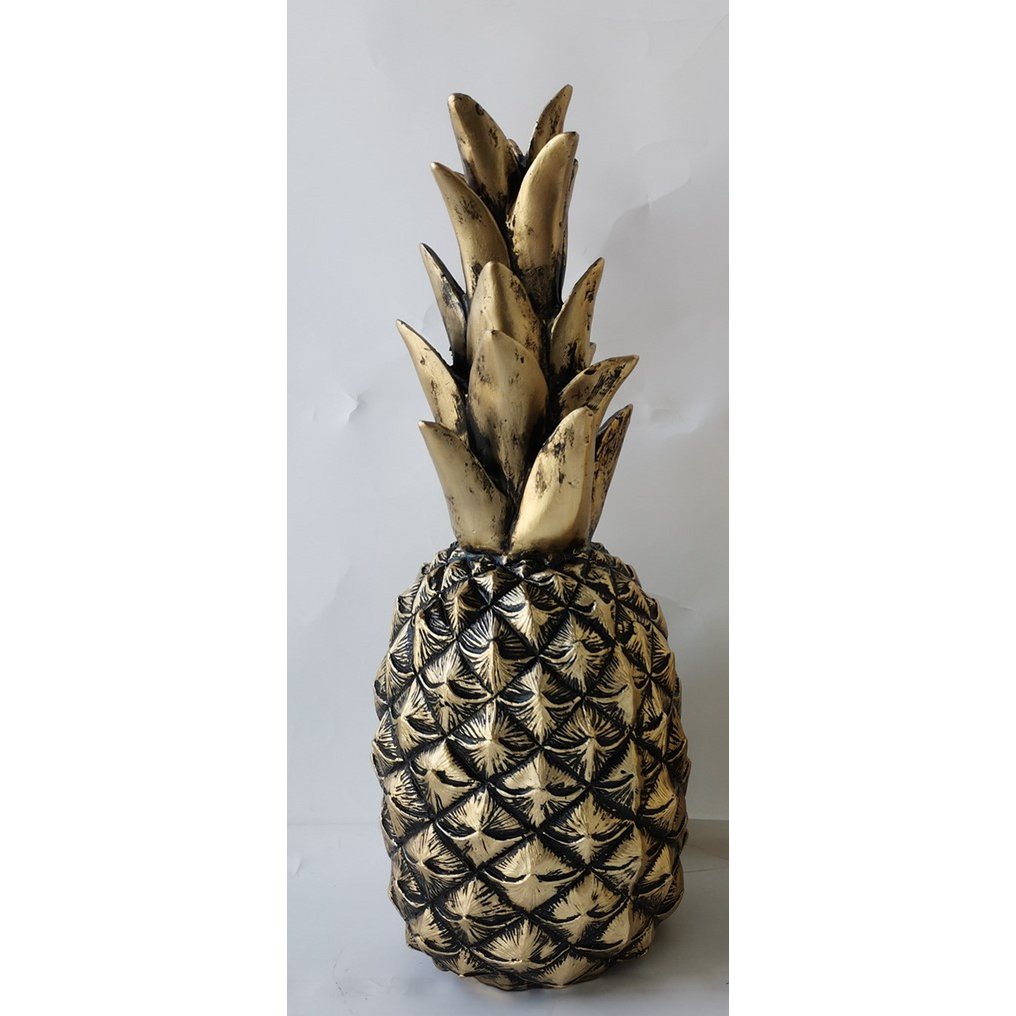 Ananas, brons, 13 × 13 × 34 cm