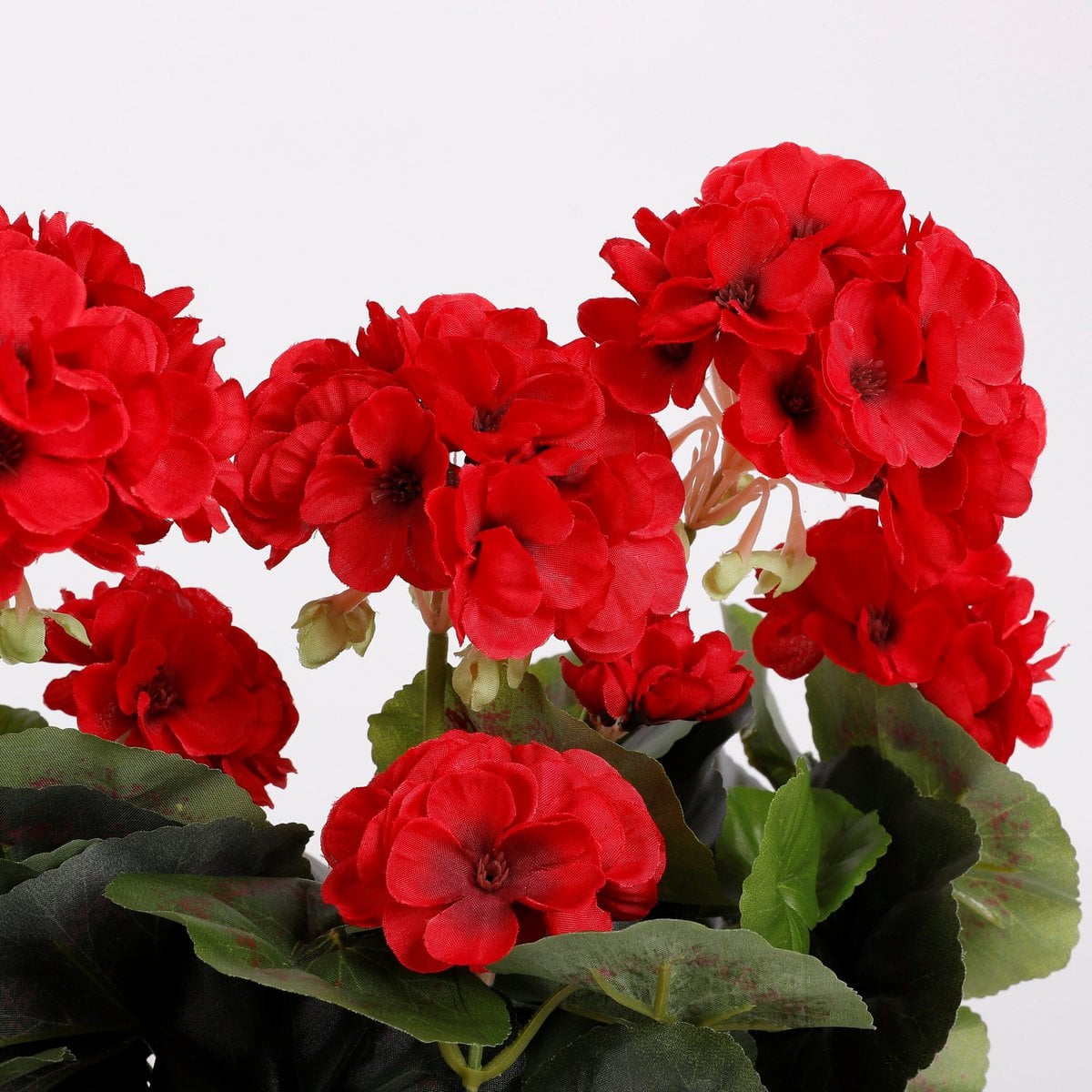 Geranium kunstplant rood, 40 cm