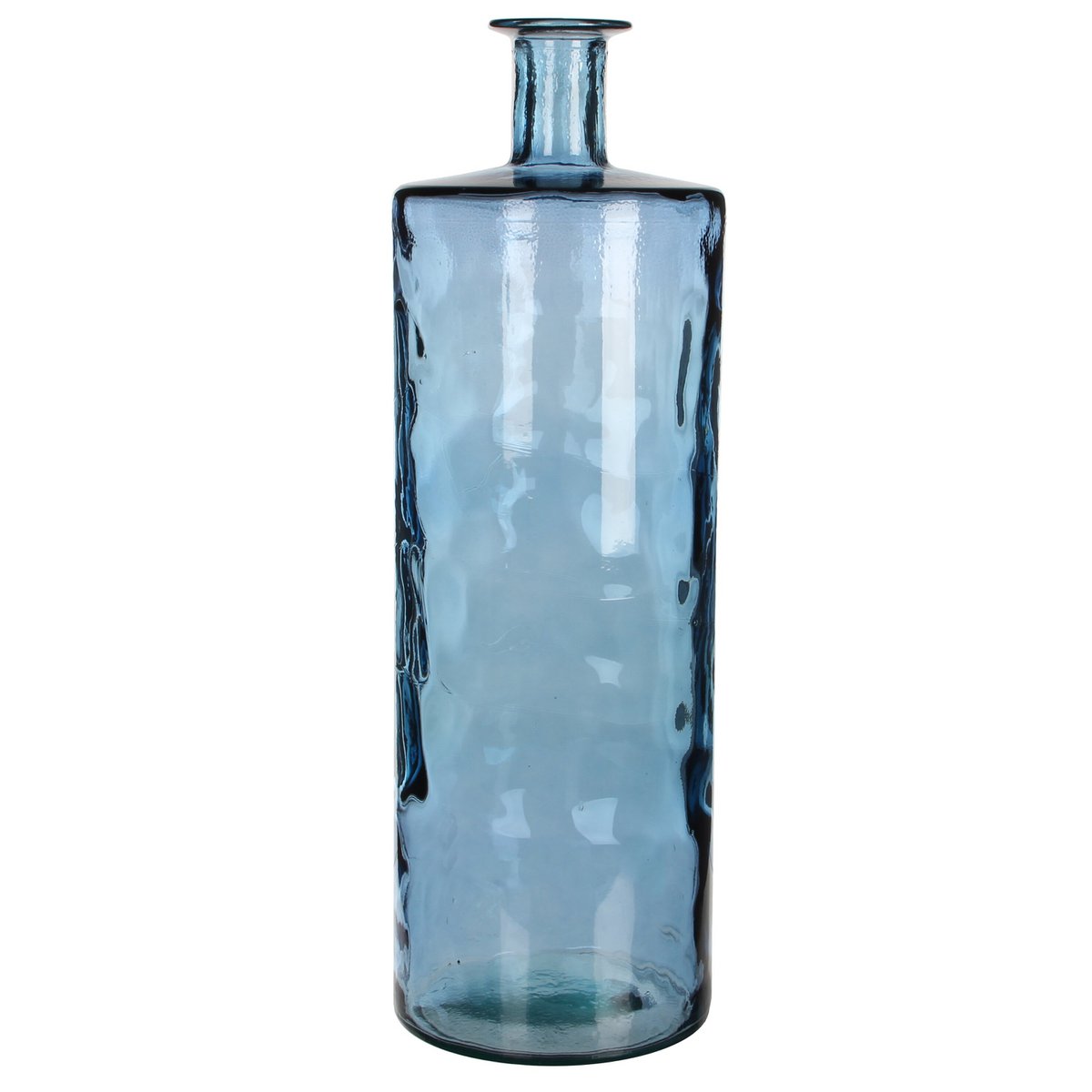 Mica Decorations Guan Flesvaas – Gerecycled Glas Blauw (H75 x Ø25 cm)