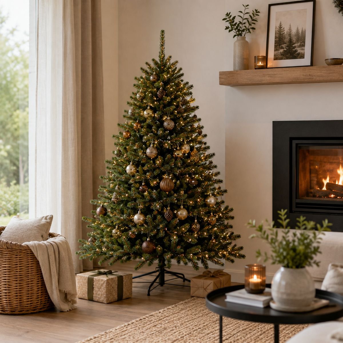 Toronto Deluxe kunstkerstboom, 155 cm, Ø114 cm