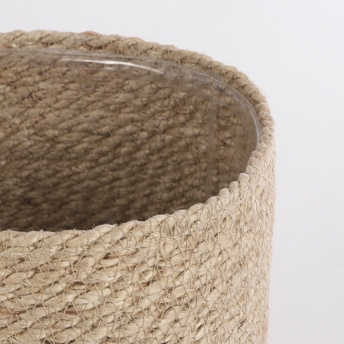 Atlantic plantenmanden, jute, set van 3