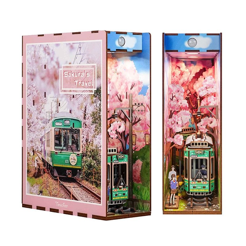 DIY book nook sakura’s travel bookend, 24,5 cm