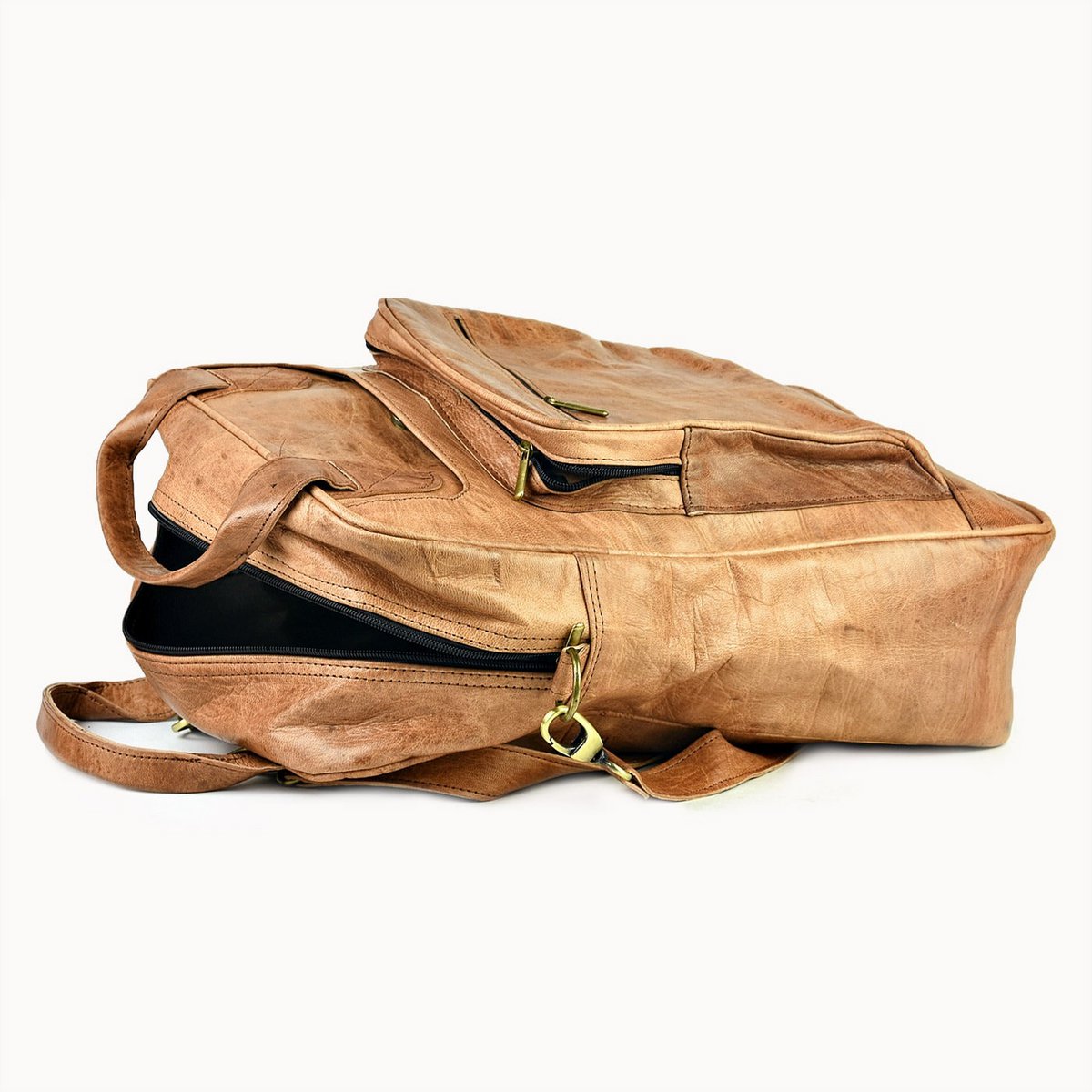 Zoya leren laptoptas en rugzak, 30 × 12 × 40 cm