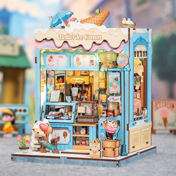 Bella's Ice Cream miniatuurhuisje, 16 × 15,8 × 20,6 cm