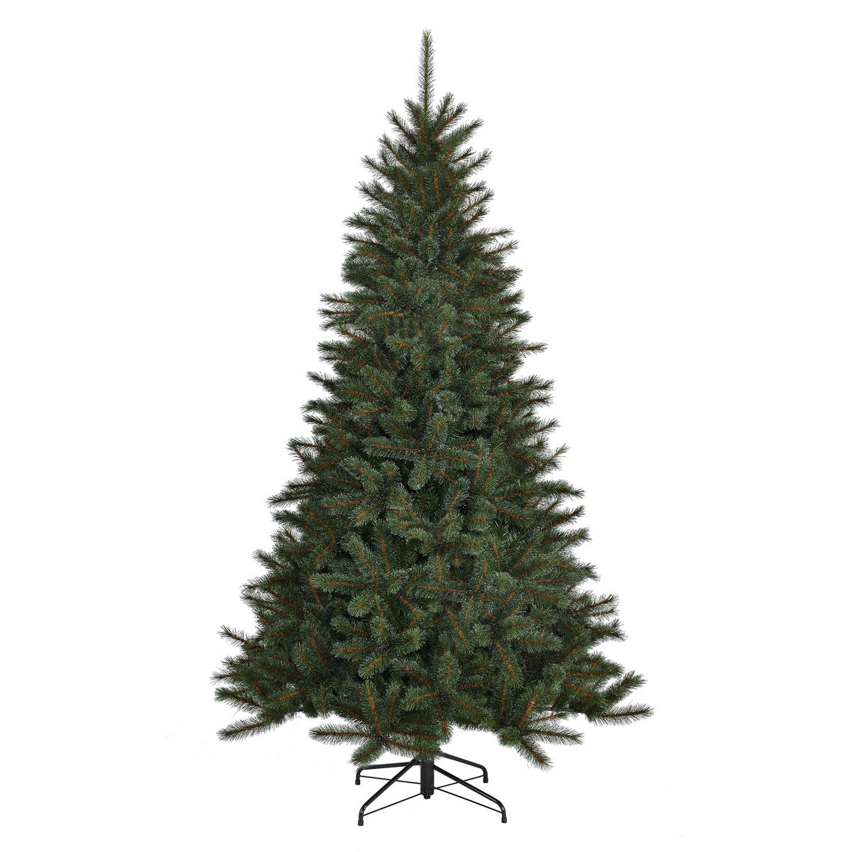 Tulsa kunstkerstboom, groen met witte toppen, 155 cm Ø94 cm