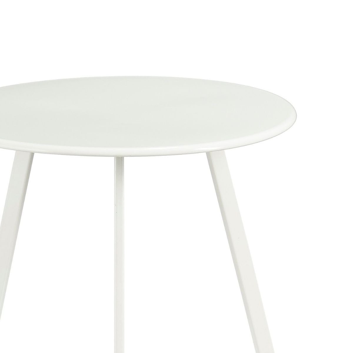 Witte bijzettafel Seattle Ø46 cm