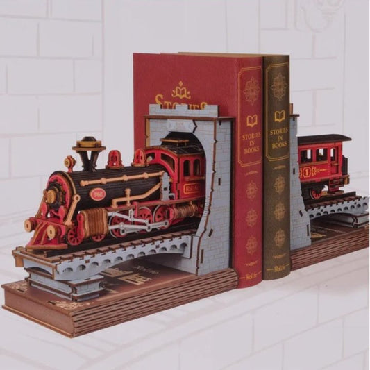 DIY book nook & wonderland boekensteun century train, 44 cm