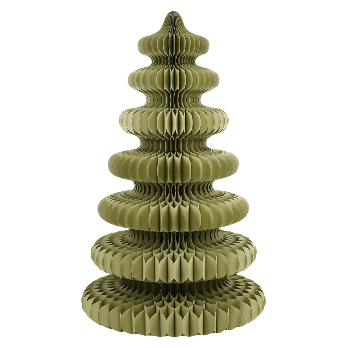 Decoratieve kerstboom papier, groen, Ø 148 × 212 cm