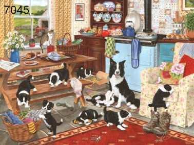 Collie Wobbles legpuzzel, 1000 stukjes, 68 x 49 cm