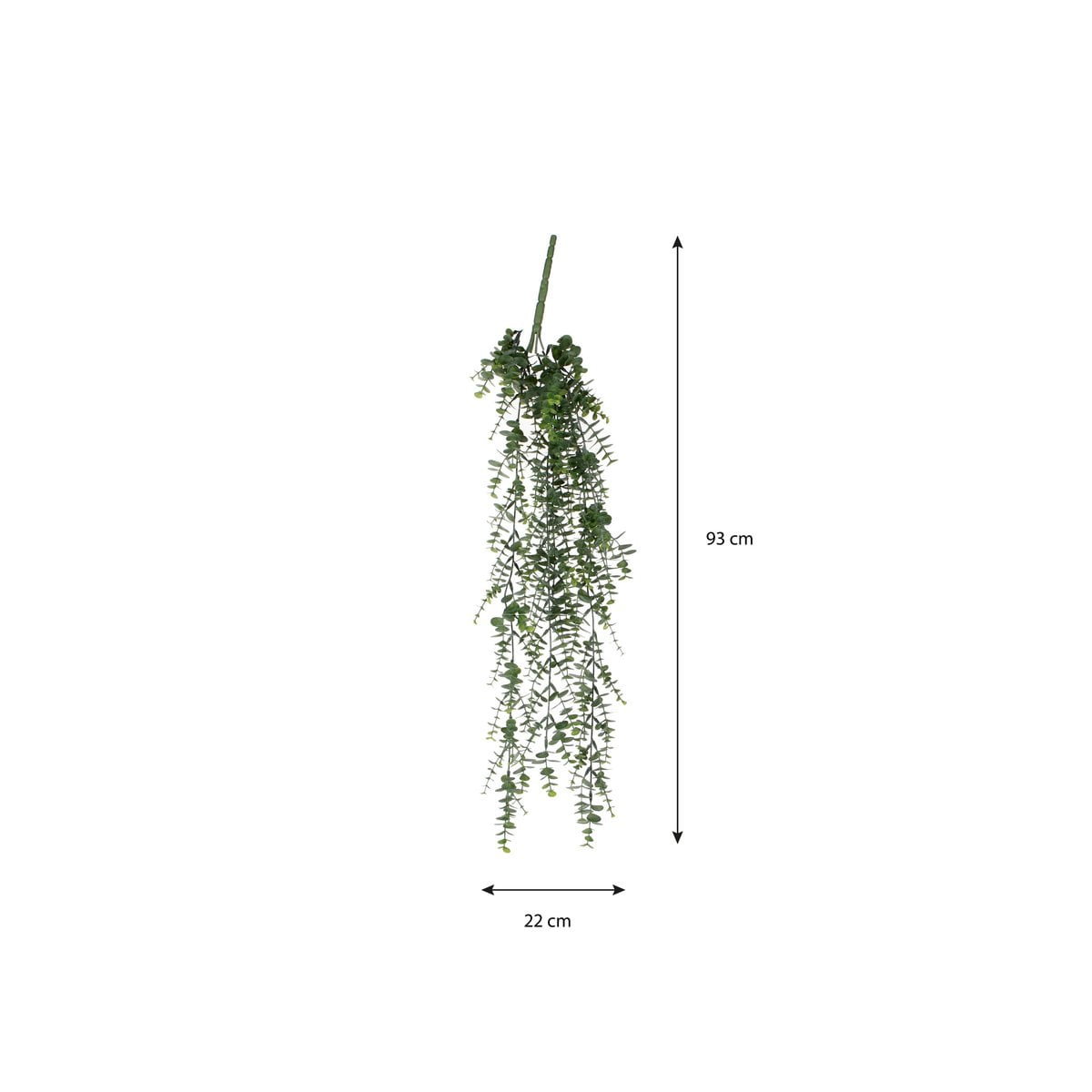 Eucalyptus hangende kunstplant, 93 cm