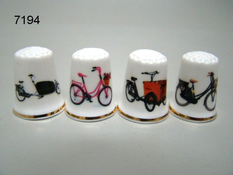 Fiets vingerhoedjes, set van 4