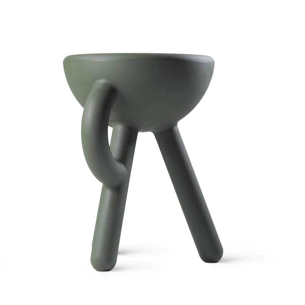Tubby kruk, bijzettafel, sand, 38 × 33 × 45 cm