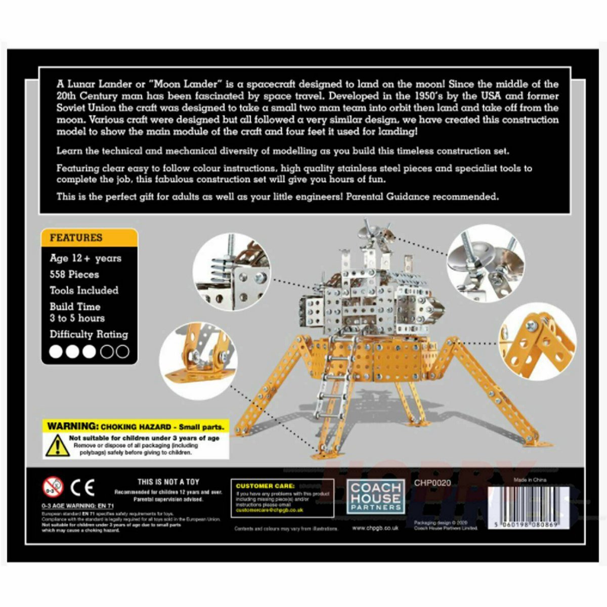 Metalen modelbouwset Lunar Lander Coach House