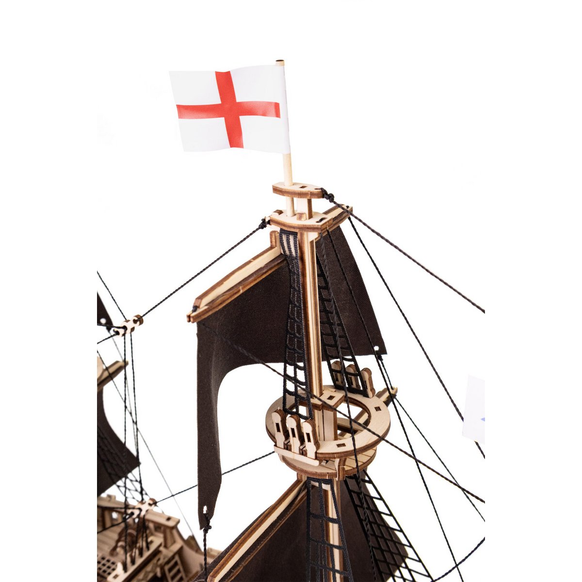 DIY houten mechanische puzzel Lord of the Seas schip, 40 x 16 x 51,7 cm