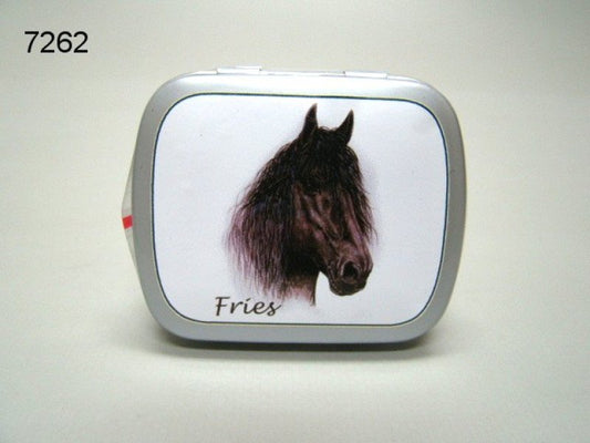 Paard Fries, blikje met pepermunt