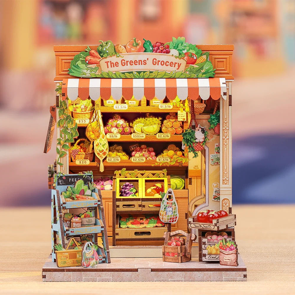 The Green Grocery miniatuurhuisje, 16,2 × 15,8 × 20,6 cm