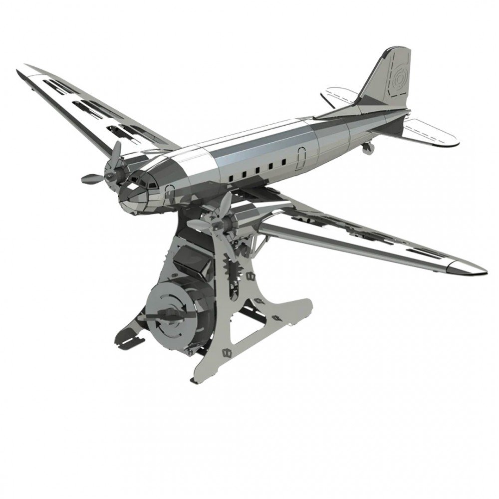3D metalen bouwpakket Remarkable Douglas vliegtuig 31,1 cm – 146 onderdelen