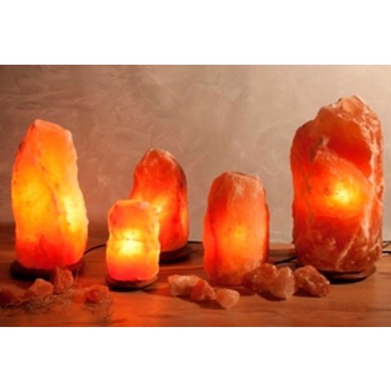 Salt Dreams Himalaya zoutlamp met houten voet 25 cm