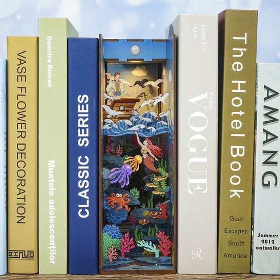 DIY book nook The Little Mermaid bookend, 24,5 cm