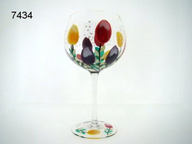 Tulpen wijnglas