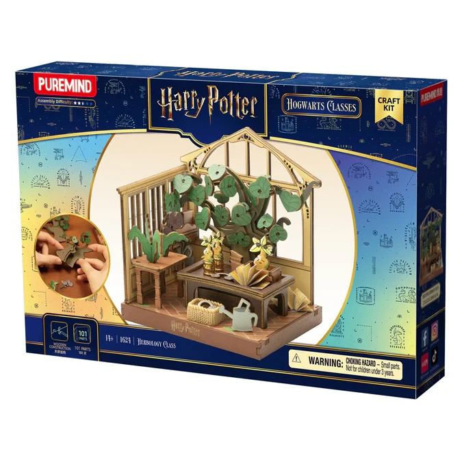 Harry Potter kruidenkunde klas 3D modelbouwset, 10 x 9 x 11 cm